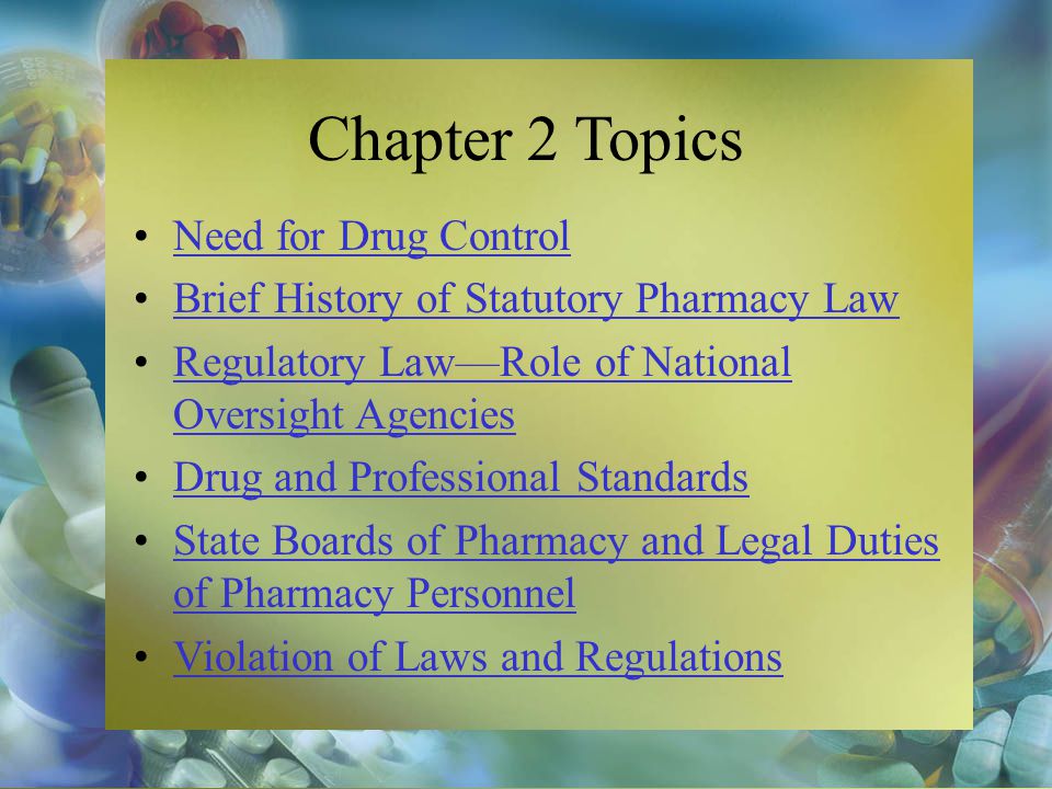 Professional regulation and criminal liability pharmacists